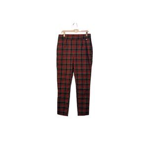DKNY women’s put on stretch plaid pants size medium
